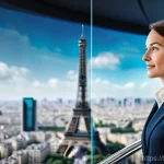 글로벌 비즈니스 자격 취득 후 커리어 계획 - **Prompt:** A highly detailed, realistic photograph of a female business leader, of French-European ...